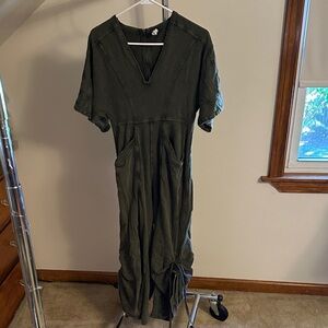 Chic Dark Green Maxi Dress